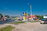 Поворот в центр города с трассы М7 Москва-Казань