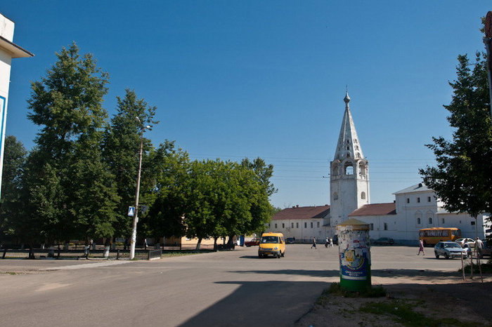 Вид на центральную площадь Гороховец, Россия