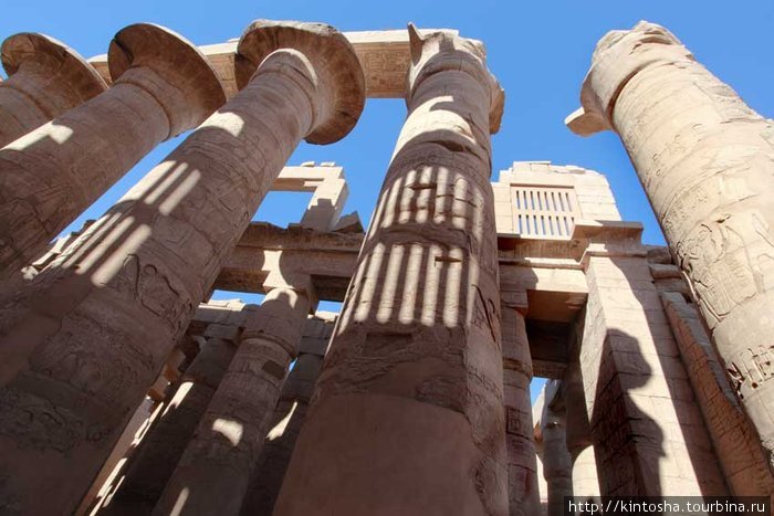 гипостильный зал Луксор, Египет