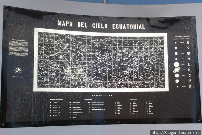 Карта звёзд Кито, Эквадор