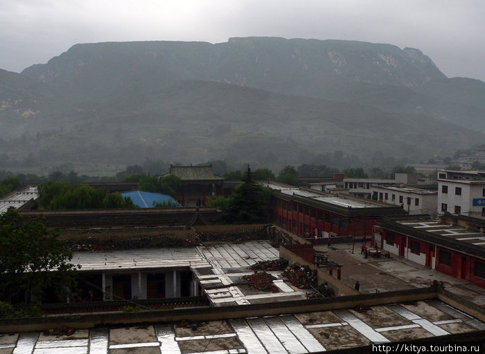 Школа кунфу, вид сверху Шаолинь, Китай