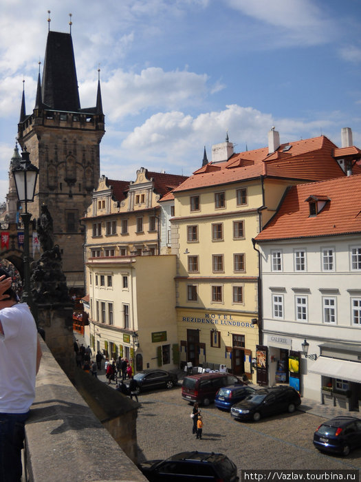 Вид с моста на набережную Прага, Чехия