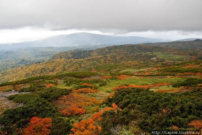 На крыше Хоккайдо Национальный парк Дайсецудзан, Япония