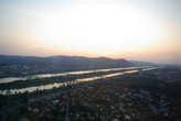 А так выглядит закат над Дунаем с горы Калленберг