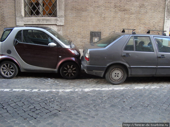 Машины с непомятыми номерами в Риме можно по пальцам посчитать Рим, Италия
