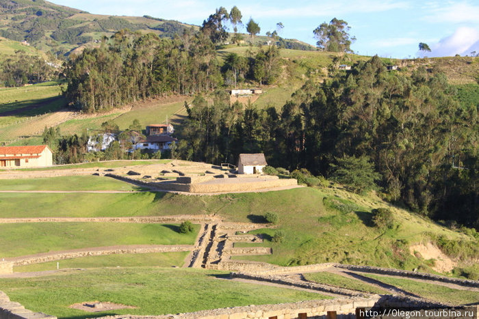 Вид с Храма Солнца Ингапирка, Эквадор