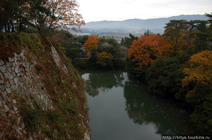 Вид на город из замка Уэно Ига, Япония