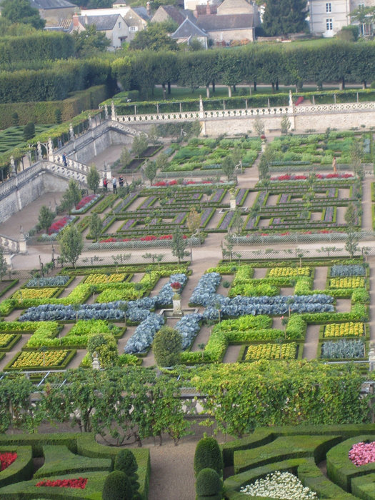 Сады замка Вилландри. Огород и сад лекарственных трав Центр-Долина Луары, Франция