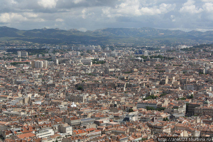 Панорама города Марсель, Франция