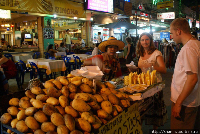 Большой выбор манго Бангкок, Таиланд