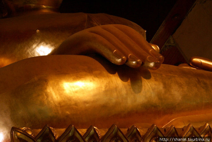 Огромная рука на огромной ноге Аюттхая, Таиланд