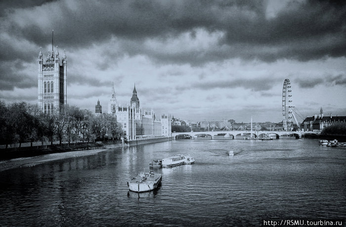 Вид на Темзу. Лондон Англия, Великобритания