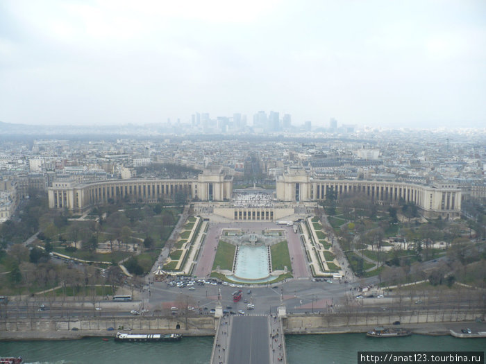 Панорама Парижа С Эйфелевой башни Париж, Франция
