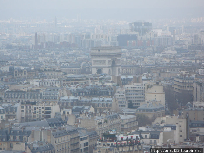 Панорама Парижа С Эйфелевой башни Париж, Франция