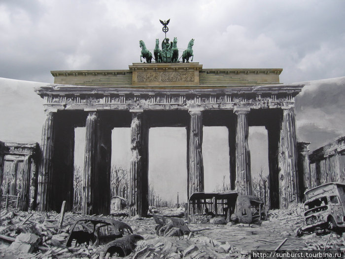 Настоящее и прошлое Браттенбурских ворот! Берлин, Германия