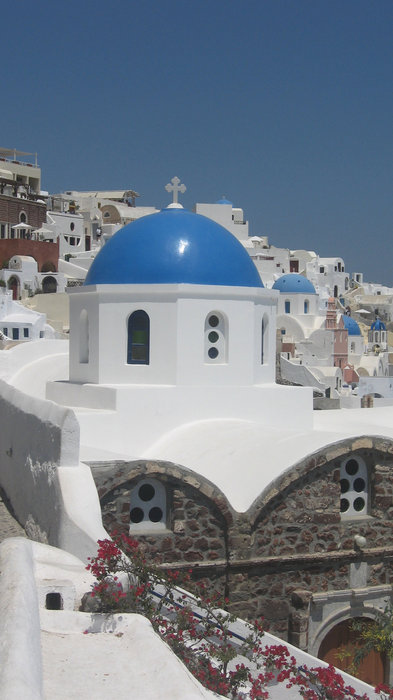 Беленькие домики+потрясающая синева моря=Крит Остров Крит, Греция