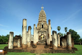Ступа и колонны храма
