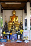 Золотой Будда в окружении Будд