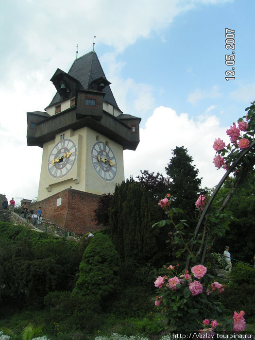 Символ Граца, часовая башня Грац, Австрия