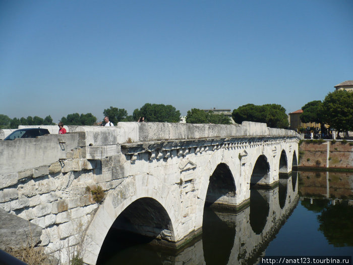 Римини Мост Тиберия Италия