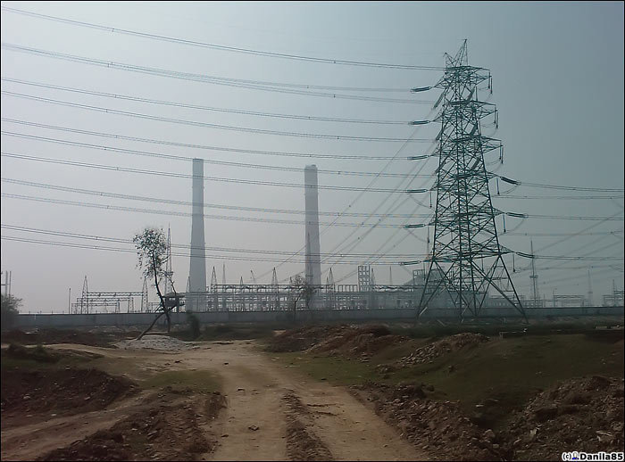 Около электростанции. Индия