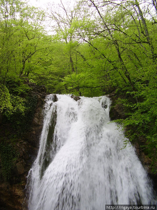 Водопад Джур-Джур самый полноводный водопад в Крыму Республика Крым, Россия