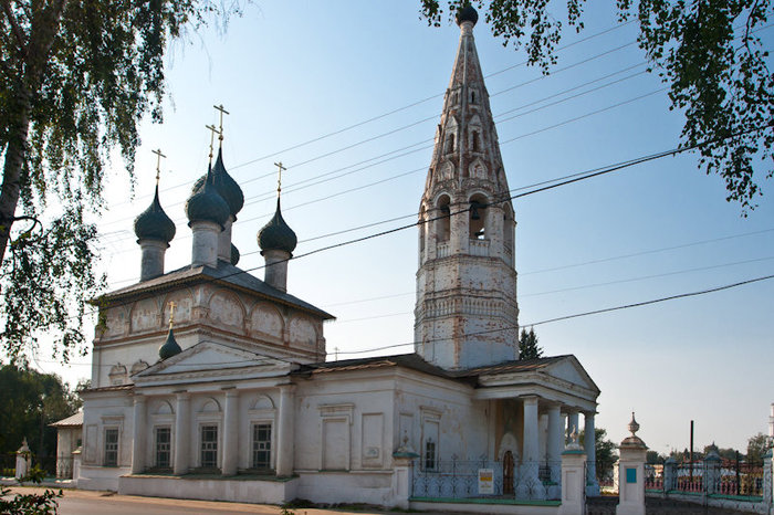 Церковь Богоявления Господня. Дата постройки: Между 1717 и 1724. Нерехта, Россия