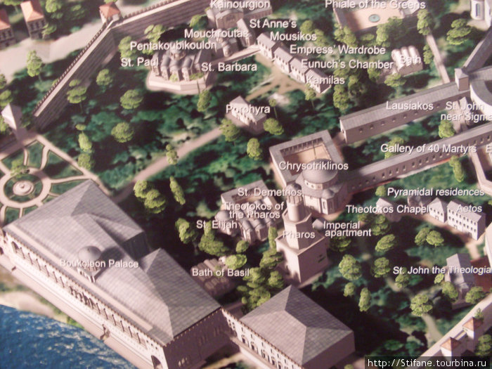элементы плана — морской дворец Буколеон и прилегающие здани Стамбул, Турция