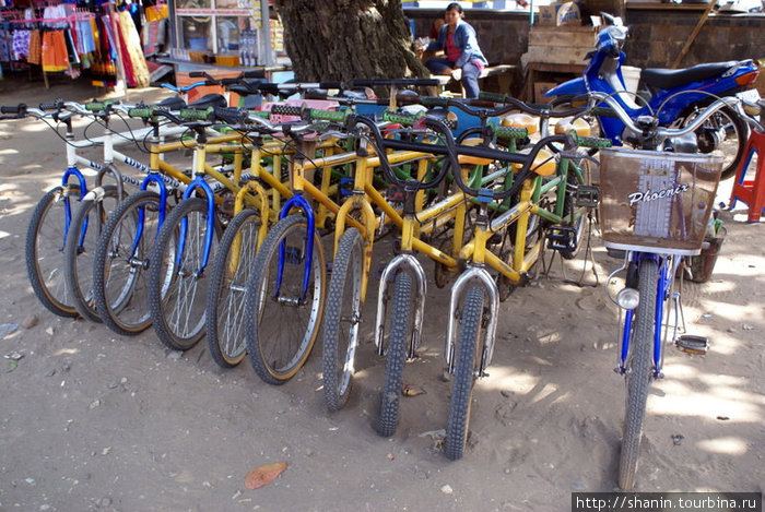 Велосипеды на прокат Пангандаран, Индонезия