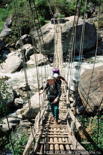 тот же мост... только с другой стороны Непал