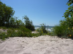 В дюнах в Мельнраге. Море  волнуется. Мельнраге — это пригород с пляжами у  Балтийского моря.