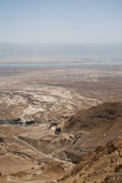 Вид на мертвое море с высоты крепости Масада, построенной когда-то Иродом Великим