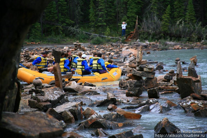 Athabasca river, Jasper National Park. Провинция Альберта, Канада