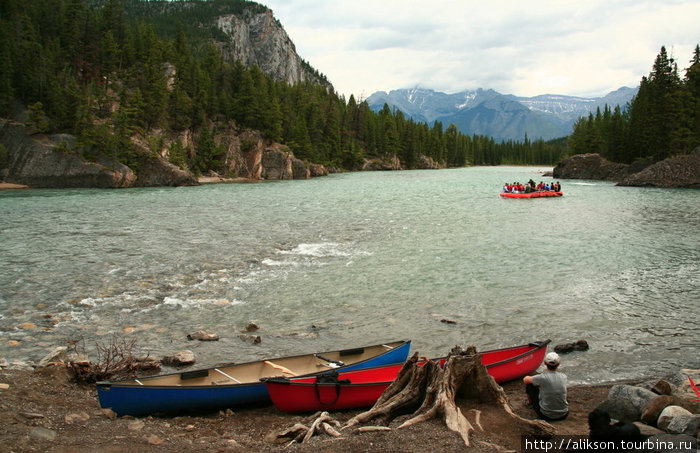 Bow river, Banff National Park. Провинция Альберта, Канада