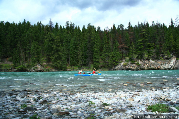 Bow river, Banff National Park. Провинция Альберта, Канада