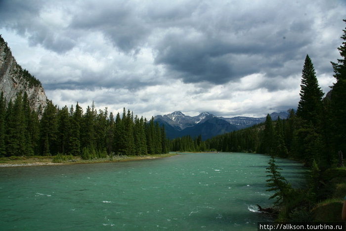 Bow river, Banff National Park. Провинция Альберта, Канада