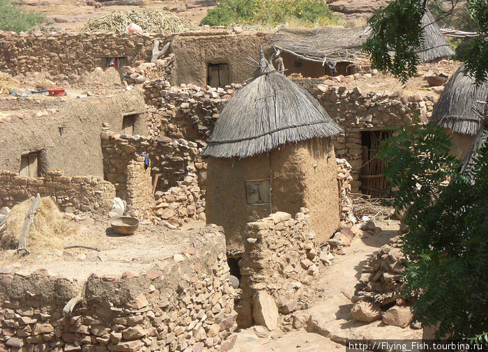 Типичный сельский дворик Мали