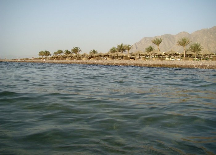 вид из воды Таба, Египет