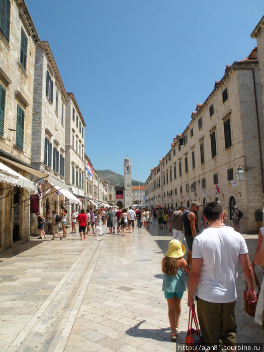 улица Плаца, или Страдун Дубровник, Хорватия