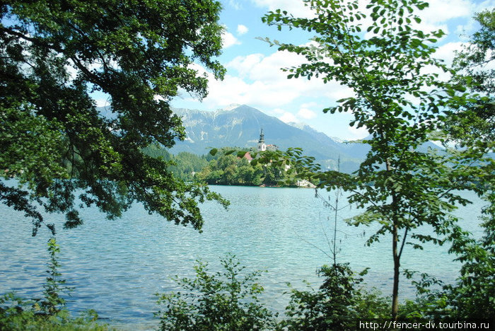 Знаменитый островок на озере Блед Блед, Словения