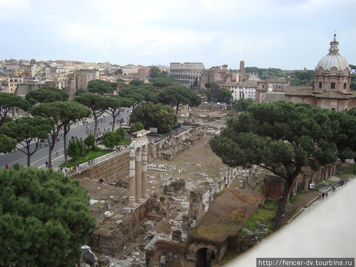 С Витториано открывается отличный вид на Древний Рим) Рим, Италия