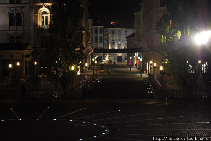 Исследуя ночную Любляну Любляна, Словения