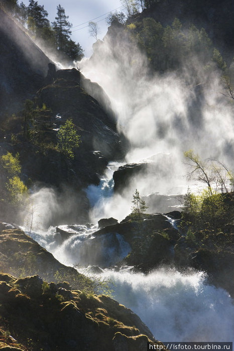 Хардангер-фьорд, водопад Лотефоссен, Норвегия