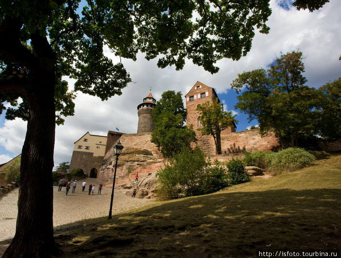 Нюрнберг. Вид на крепость в старом городе. Германия