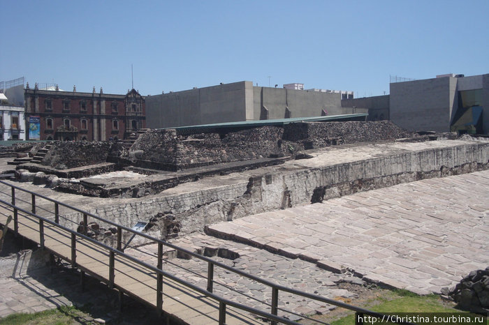 Археологические раскопки Темпло-Майор. Мехико, Мексика