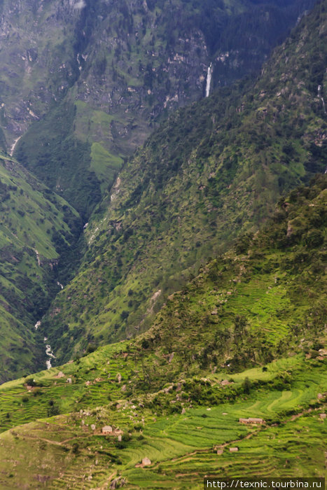 На вертолёте над Непалом Симикот, Непал