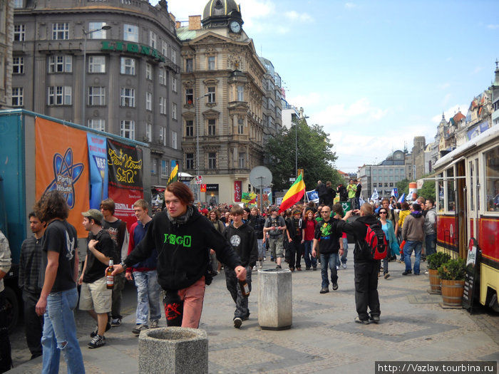 Демонстрация за легализацию наркотиков Прага, Чехия