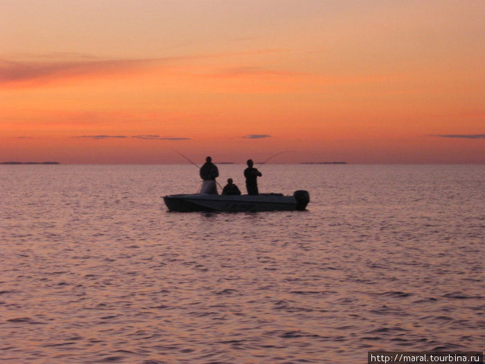 Рыбинское море манит к себе рыбаков Ярославская область, Россия