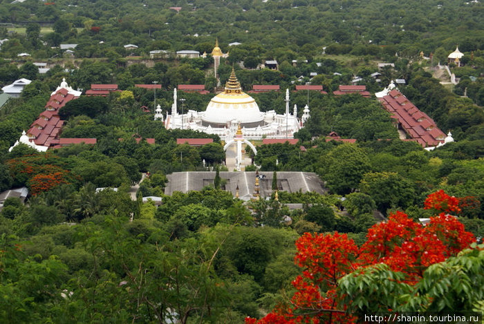 Вид с вершины холма Сагайн, Мьянма