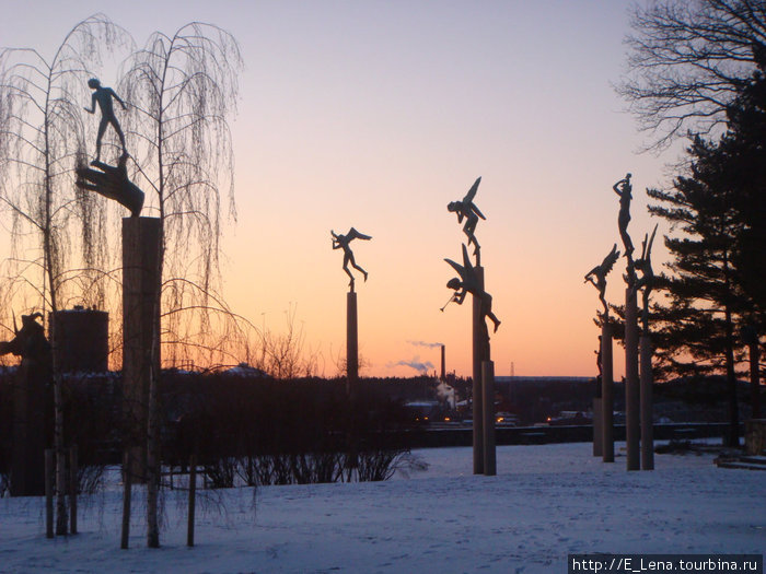 Скульптуры в парке Миллесгарден Стокгольм, Швеция